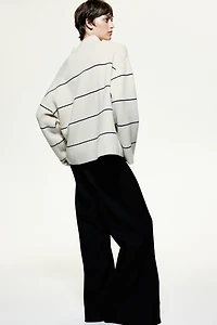 Wool-Blend Mock-Turtleneck Sweater