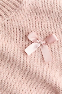 Bow-Appliquéd Sweater