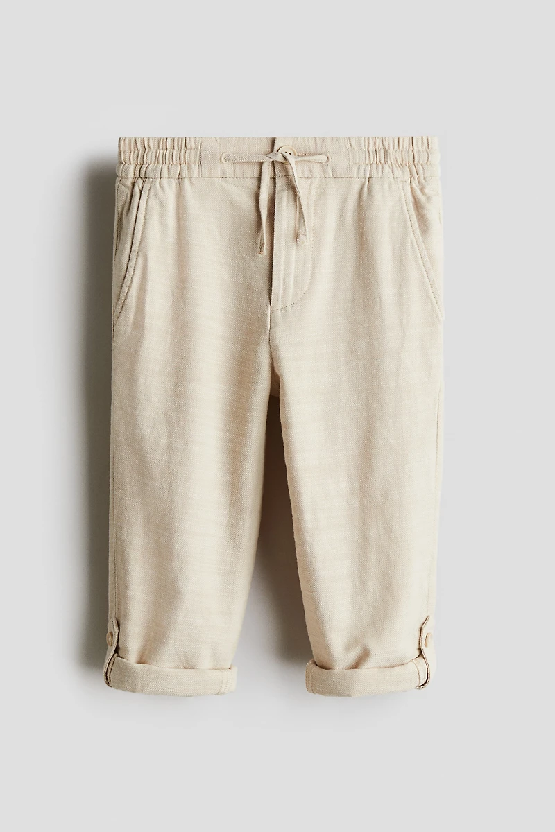 Cotton Roll-Up Chinos