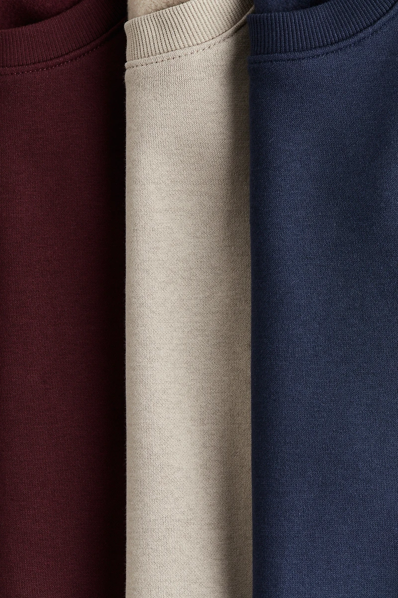 3-Pack Brushed-Inside Sweatshirts