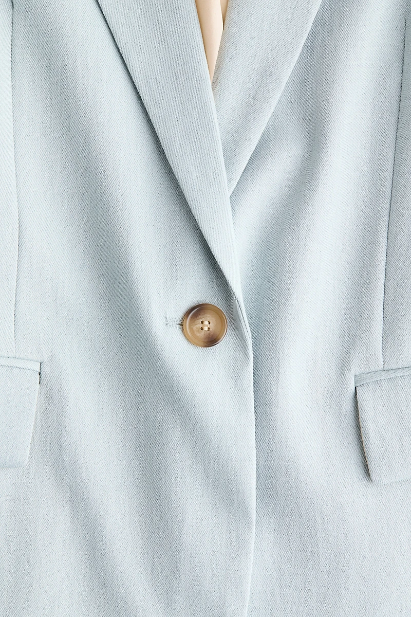 Linen-Blend Blazer