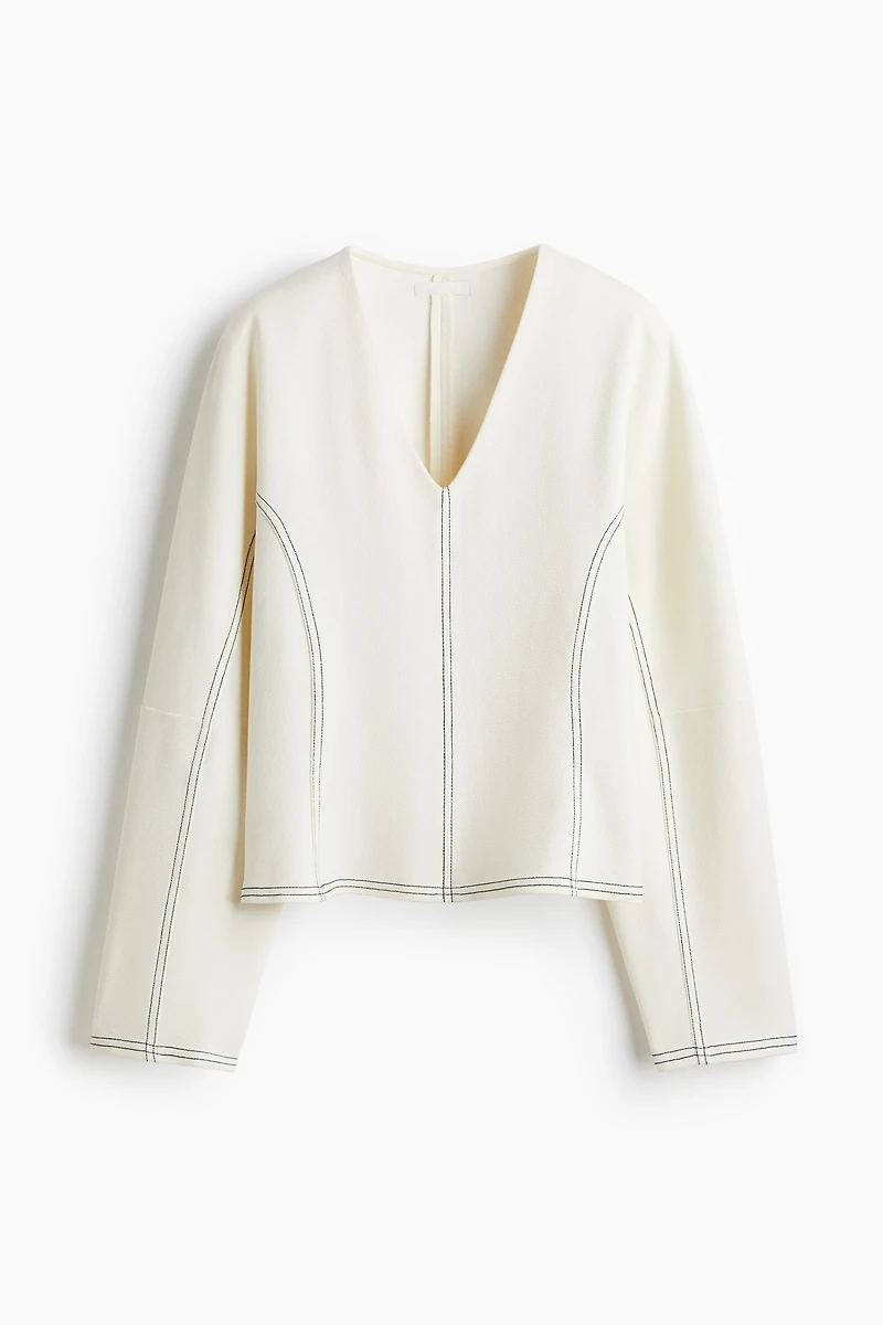 Haut à encolure en V