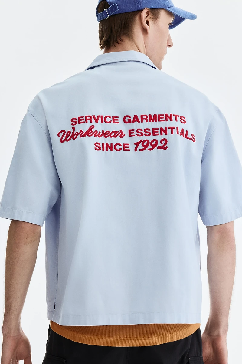 Relaxed-Fit Short-Sleeved Utility Shirt