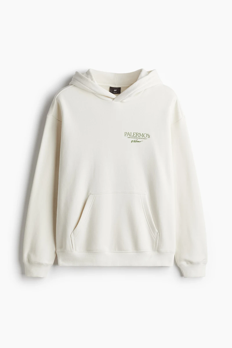 Chandail à capuchon imprimé Coupe Flottante