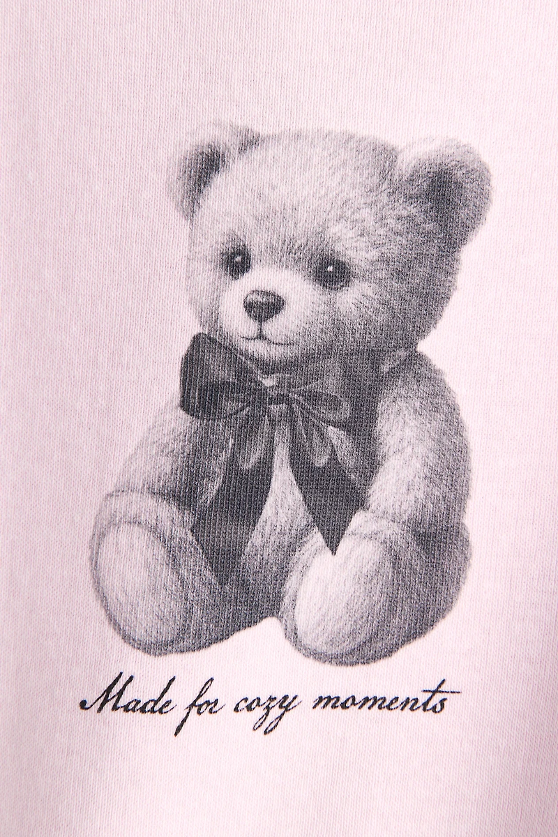 Cotton T-Shirt with Printed Motif