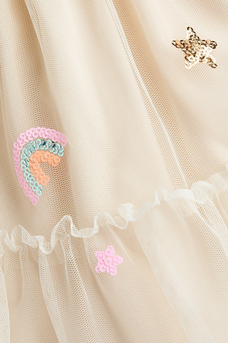 Dress with Tulle Skirt