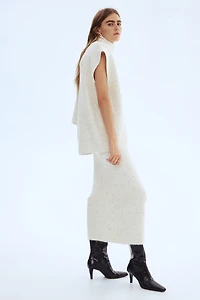 Chandail sans manches avec col cravate