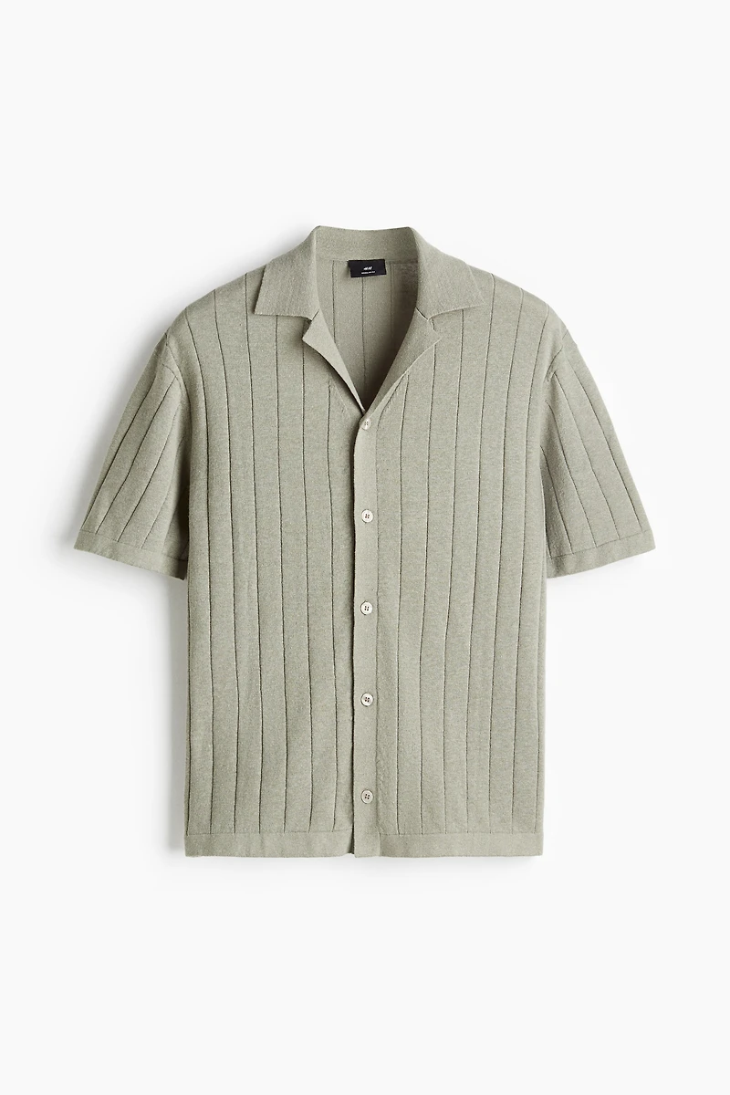 Regular-Fit Linen-Blend Resort Shirt