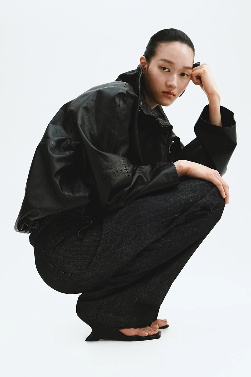 Denim Drawstring Pants