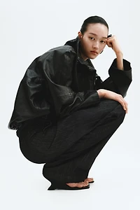 Denim Drawstring Pants