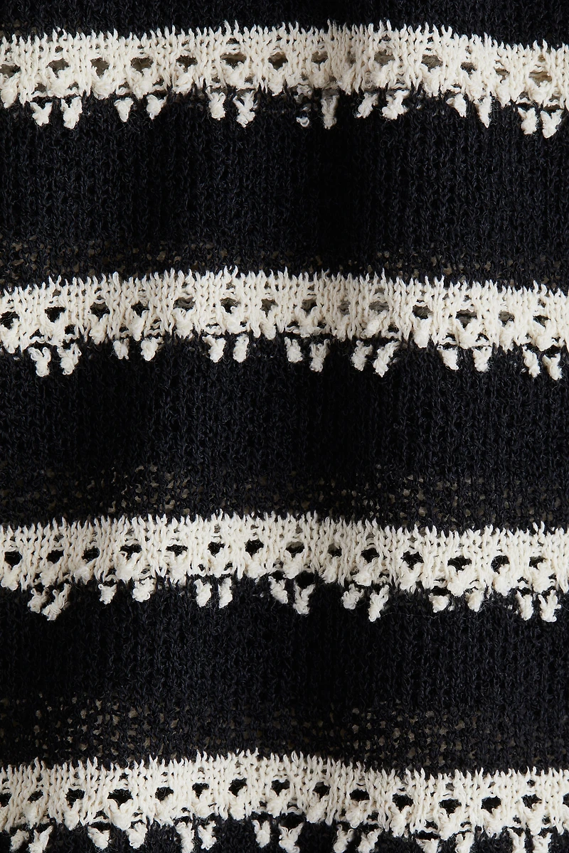 Knit Top with Collar