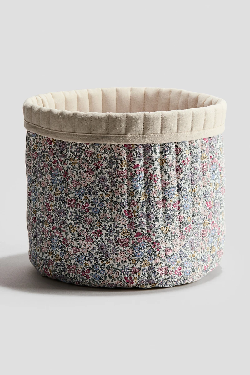Large Quilted Storage Basket