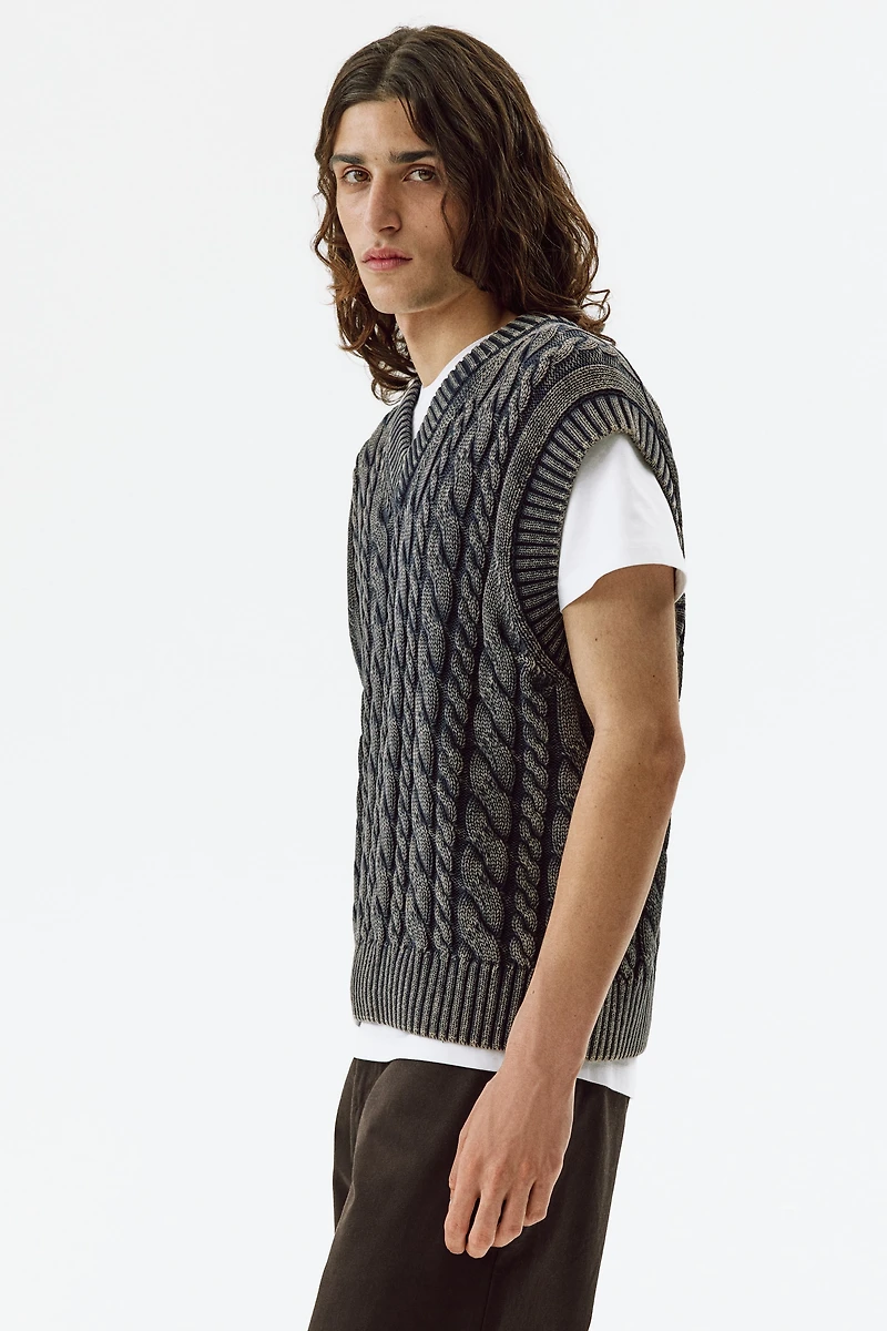 Relaxed-Fit Cotton Sweater Vest