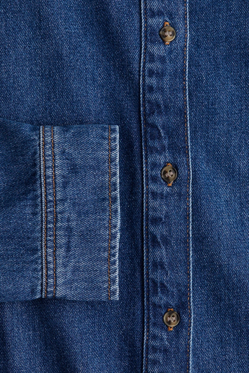 Chemise ample en denim