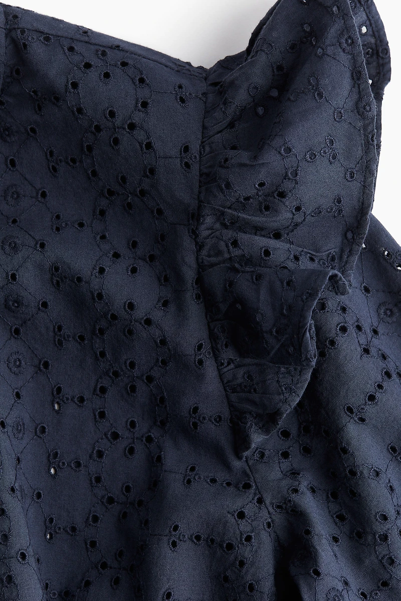 Chemisier avec broderie anglaise