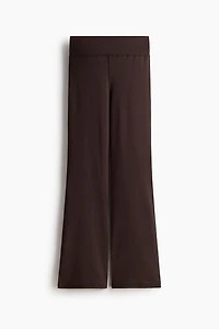 Flared Brushed Jersey Pants