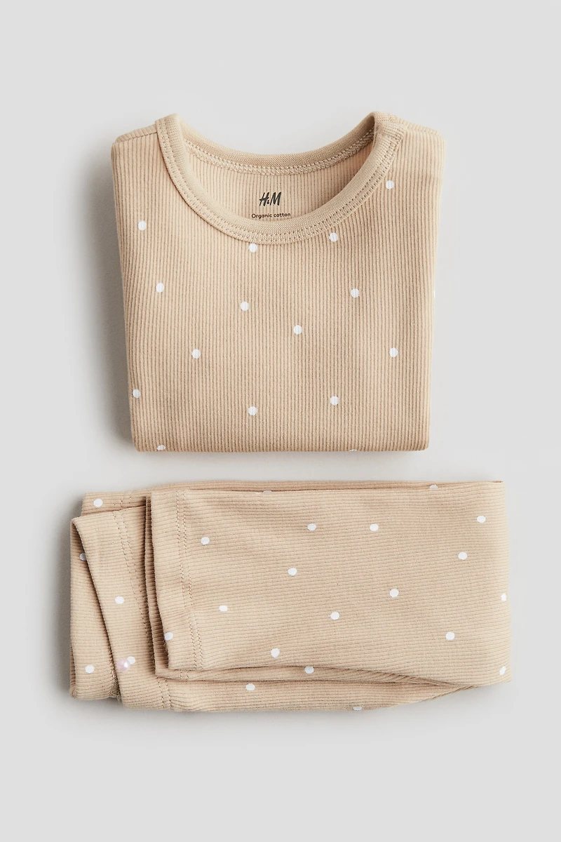 2-Piece Ribbed Cotton Set