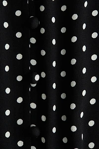 Long-Sleeved Viscose Dress