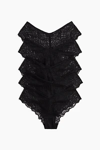 5-pack Lace Hipster Briefs