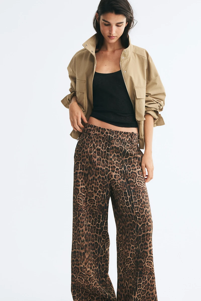 Wide-Leg Dress Pants