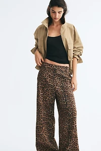 Wide-Leg Dress Pants