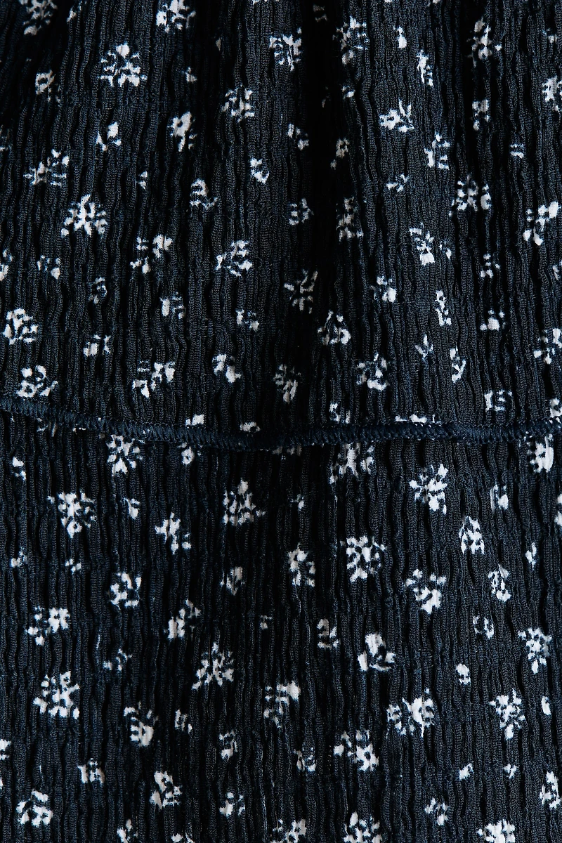 Patterned Tiered Skirt