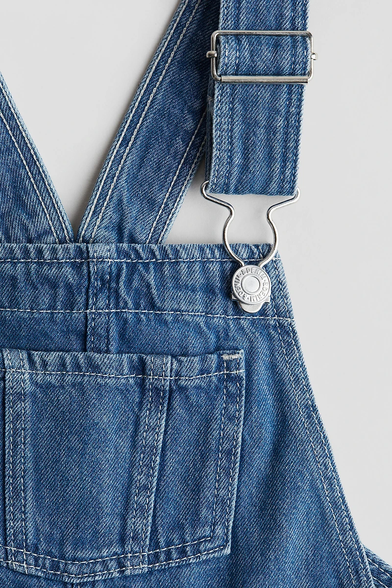 Denim Overall Shorts