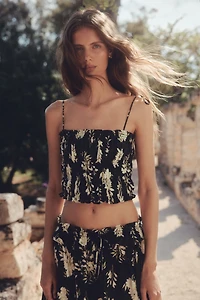 Ruffle-Trimmed Maxi Skirt