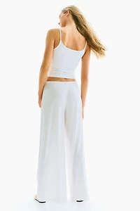 Pantalon large avec cordon de serrage
