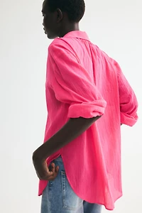 Crinkled Cotton Shirt