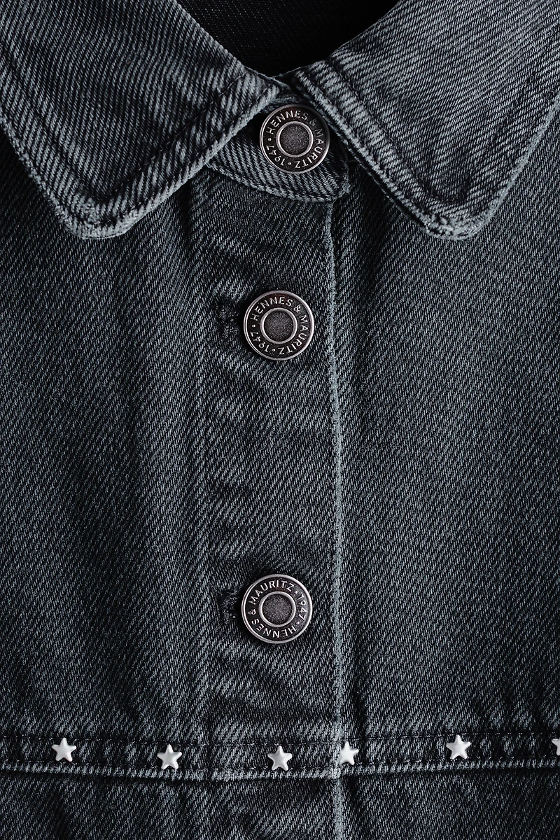 Embellished Cotton Twill Overshirt
