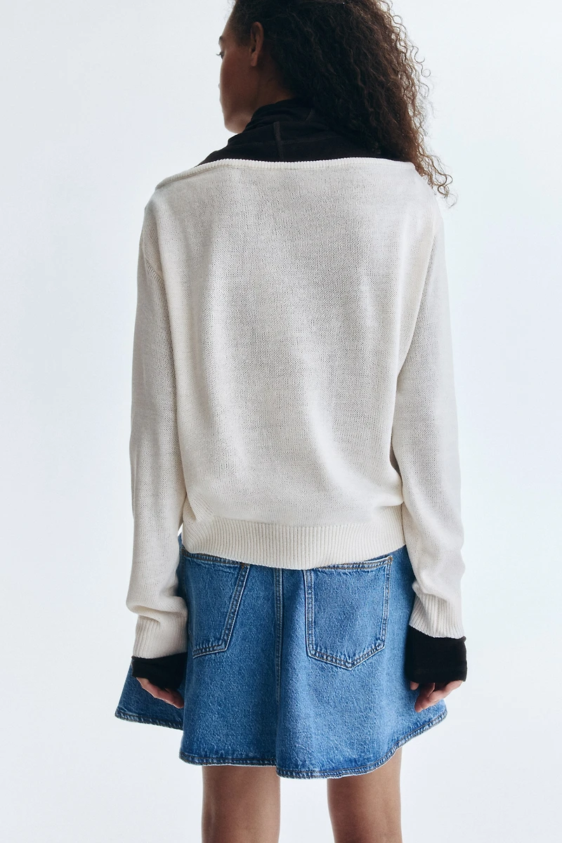 Chandail à épaules dénudées