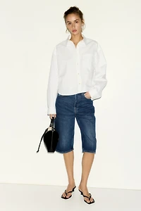 Denim Bermuda Shorts