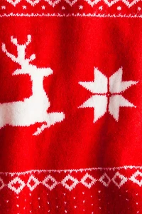 Chandail ample en tricot jacquard