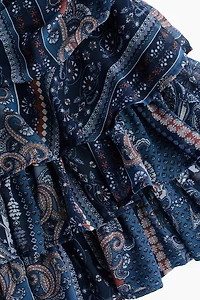 Flared-Skirt Strappy Dress