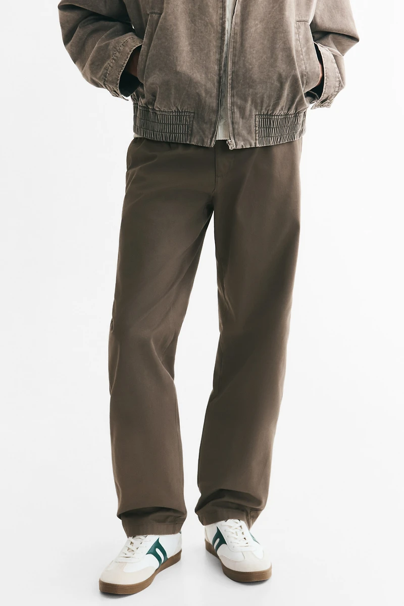Relaxed-Fit Cotton Twill Chinos