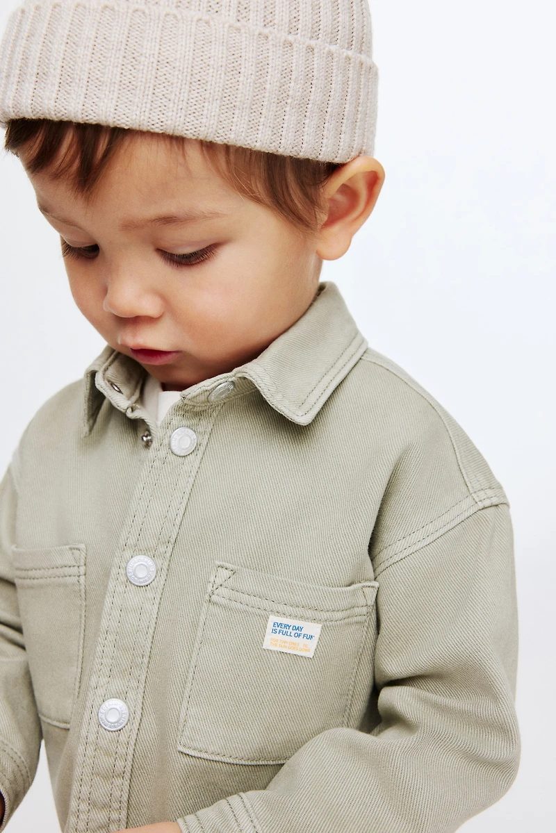 Surchemise en sergé de coton