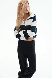 Wide-Leg Jersey Pants