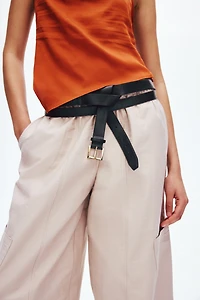 Balloon-Leg Cargo Pants