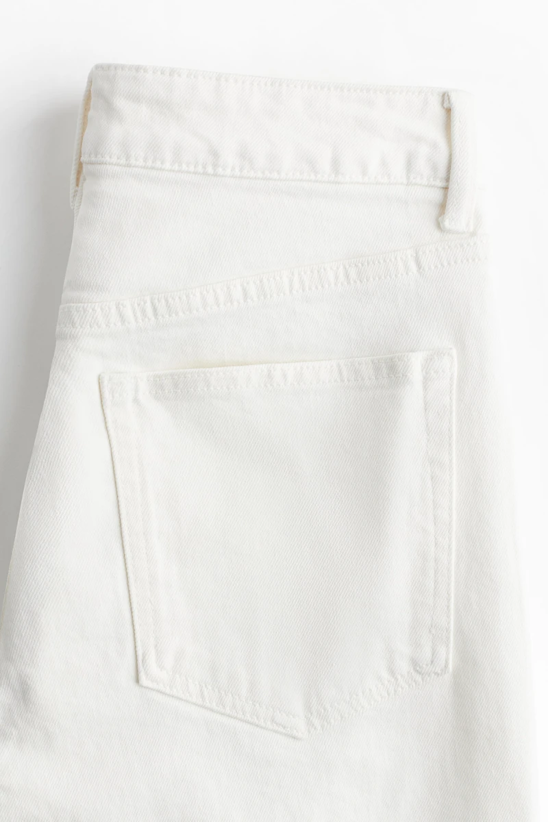 High Rise Slim Straight Ankle Jeans