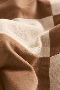 Linen-blend cushion cover