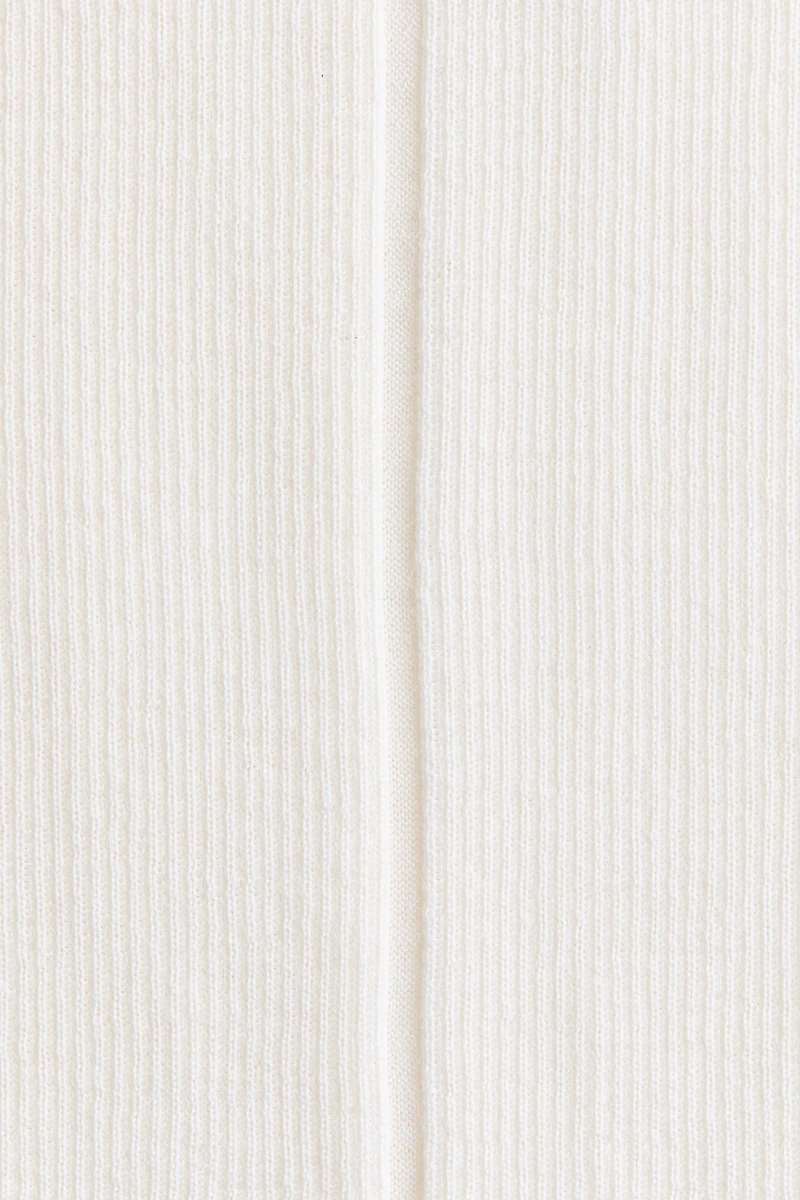 Rib-Knit Silk-Blend Top