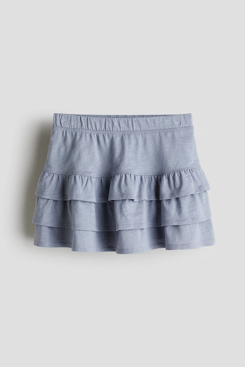 Tiered Jersey Skirt