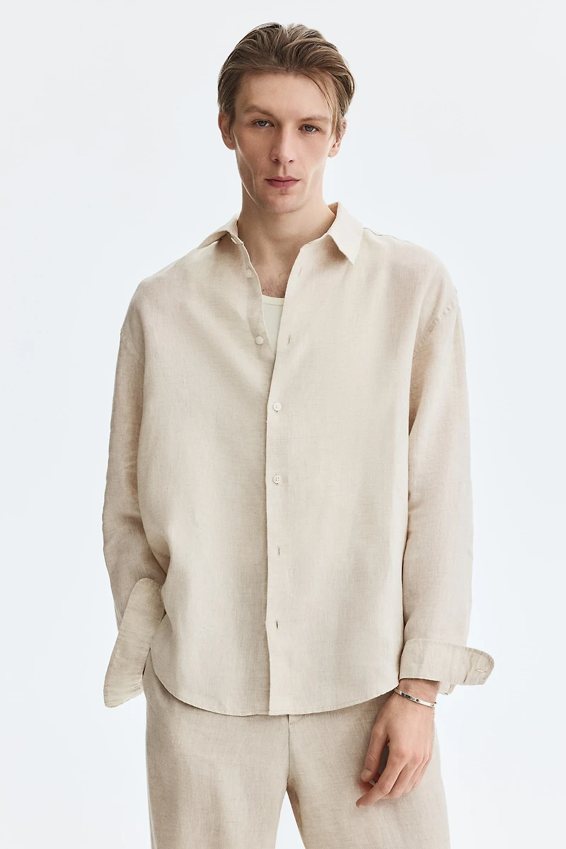 Relaxed-Fit Linen Shirt
