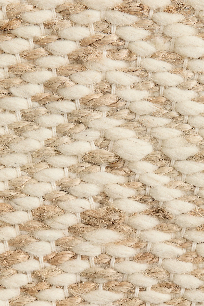 Tapis de couleur en laine mélangée à motif chevron