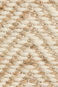 Tapis de couleur en laine mélangée à motif chevron