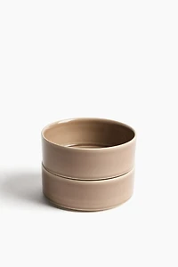 2-Pack Small Stoneware Bowls