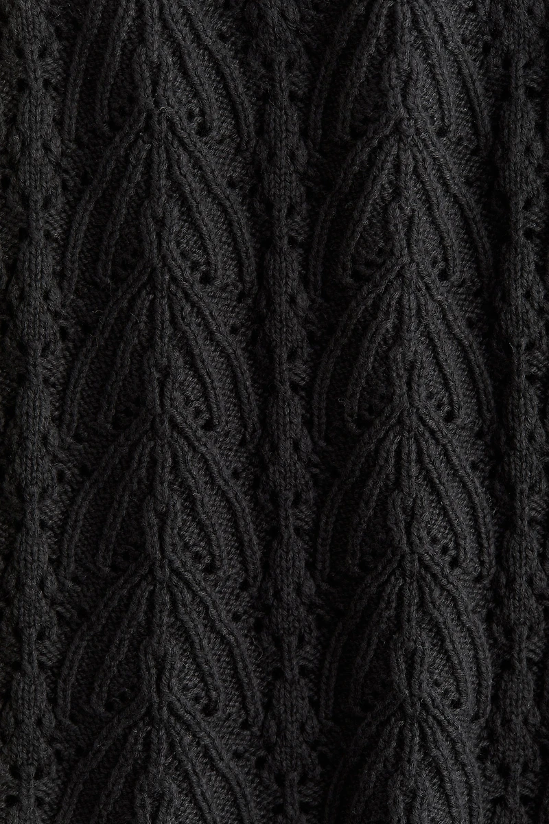 Pointelle-knit Top