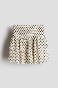 Patterned Tiered Skirt