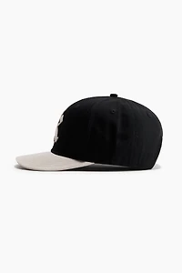 Cap with Embroidered Motif